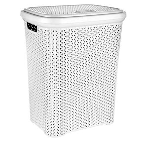 Bielizňový kôš s vekom RATAN 55 l  