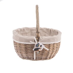 Piknikový kôš s textilnou vsadkou