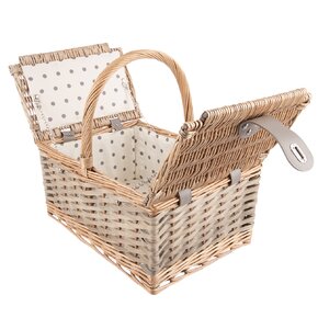 Piknikový kôš s textilnou vsadkou