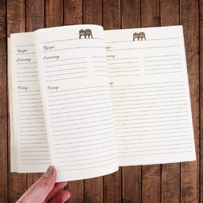 Kniha na recepty s vařečkou WINTER CITY