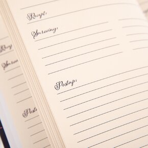 Kniha na recepty LÚKA modrá