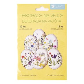 Fólia zmršťovacia na vajíčka kvety 12 ks