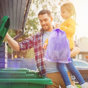Vrecko na odpad zaťahovací levanduľa 40 l/10 ks
