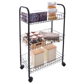 Regál na kolieskách 3 poschodia