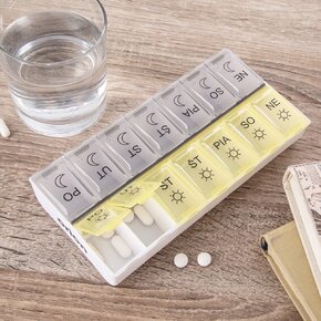 Organizér na lieky týždenný 2 sekcie