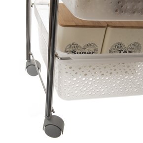 Regál s kolieskami 3 poschodia