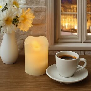 Dekoratívna sviečka LED s časovačom
