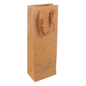 Darčeková taška na víno SNEHULIAK 13x8,5x35,5 cm
