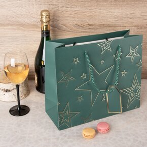 Darčeková taška hviezda 31x12x26 cm