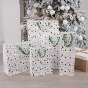 Darčeková taška Šťastné a veselé 32,5x10x45,5 cm