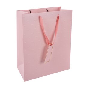 Darčeková taška vytlačované srdiečka 26x12x32 cm