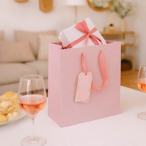 Darčeková taška vytlačované srdiečka 26x12x32 cm