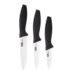 Kuchynský nôž Cermaster s keram. čepeľou sada 3 ks