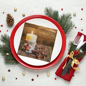 Servírovací obrúsky sviečka