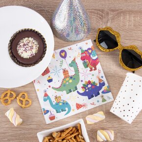 Servírovacie obrúsky dinosaury