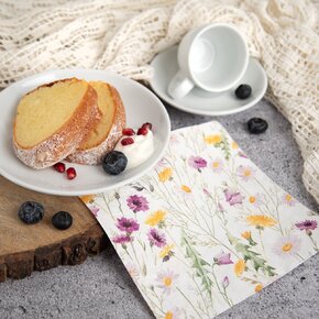 Servírovacie obrúsky jarné kvety