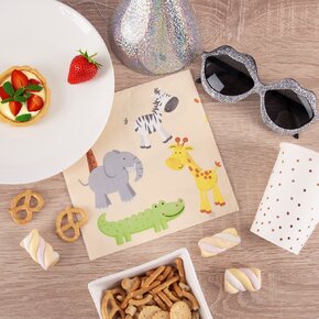 Servírovacie obrúsky zoo