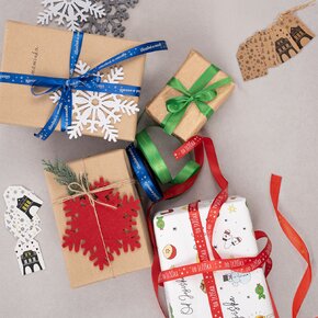 Vianočný baliaci papier Šťastné a veselé 200x70 cm