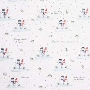 Vianočný baliaci papier SNEHULIAK 500x70 cm