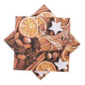 Servírovacie obrúsky škorica