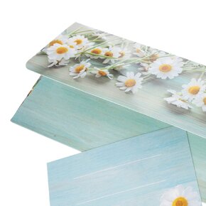  Papierová obálka rumanček s vloženou kartičkou