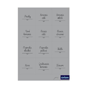 Samolepky na dózy GREY