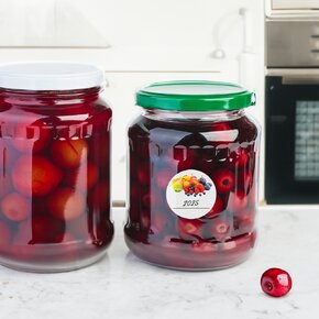 Samolepky na dózy ovocie