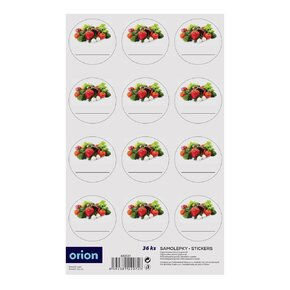 Samolepky na dózy zelenina