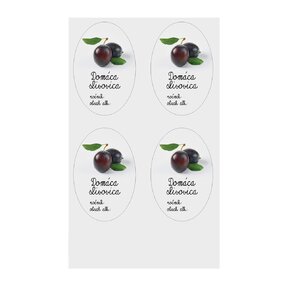 Samolepky na fľaše Domáca slivovica