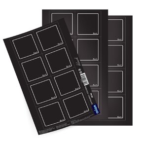 Samolepky na dózy BLACK