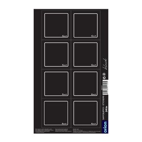 Samolepky na dózy BLACK