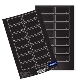 Samolepky na koreničky BLACK