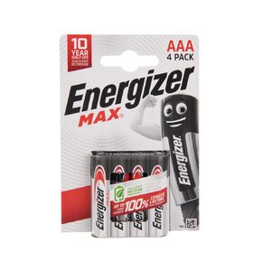 Alkalické batérie mikrotužka AAA 1,5 V 4 ks