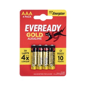 Alkalické batérie mikrotužka AAA 1,5 V 4 ks