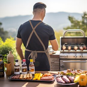 Kuchynská zástera Canvas gril